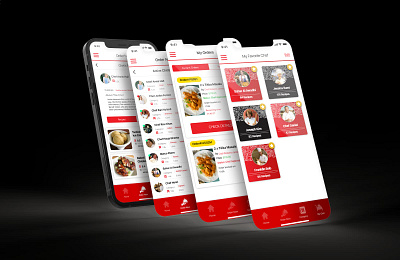 Food App 3d animation app branding design graphic design illustration logo motion graphics typography ui ux vector