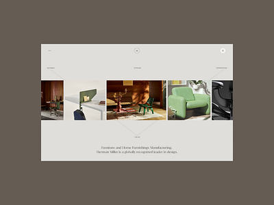 Herman Miller - Home Page furniture furniture website interaction design landing page online shop ui ui animation ui design uiux design ux ux design web design website