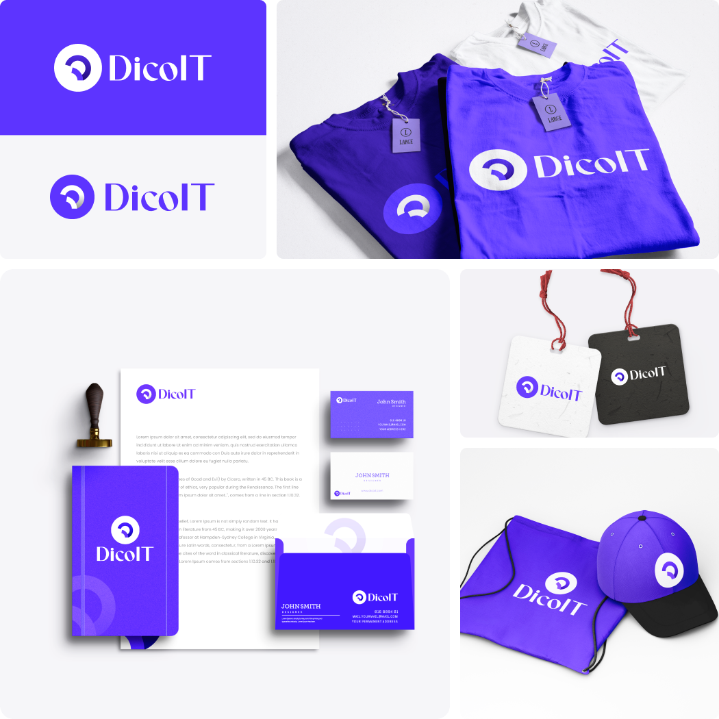 Branding Design for Dicoit Agency brand design brand identity branding branding design graphic design ui