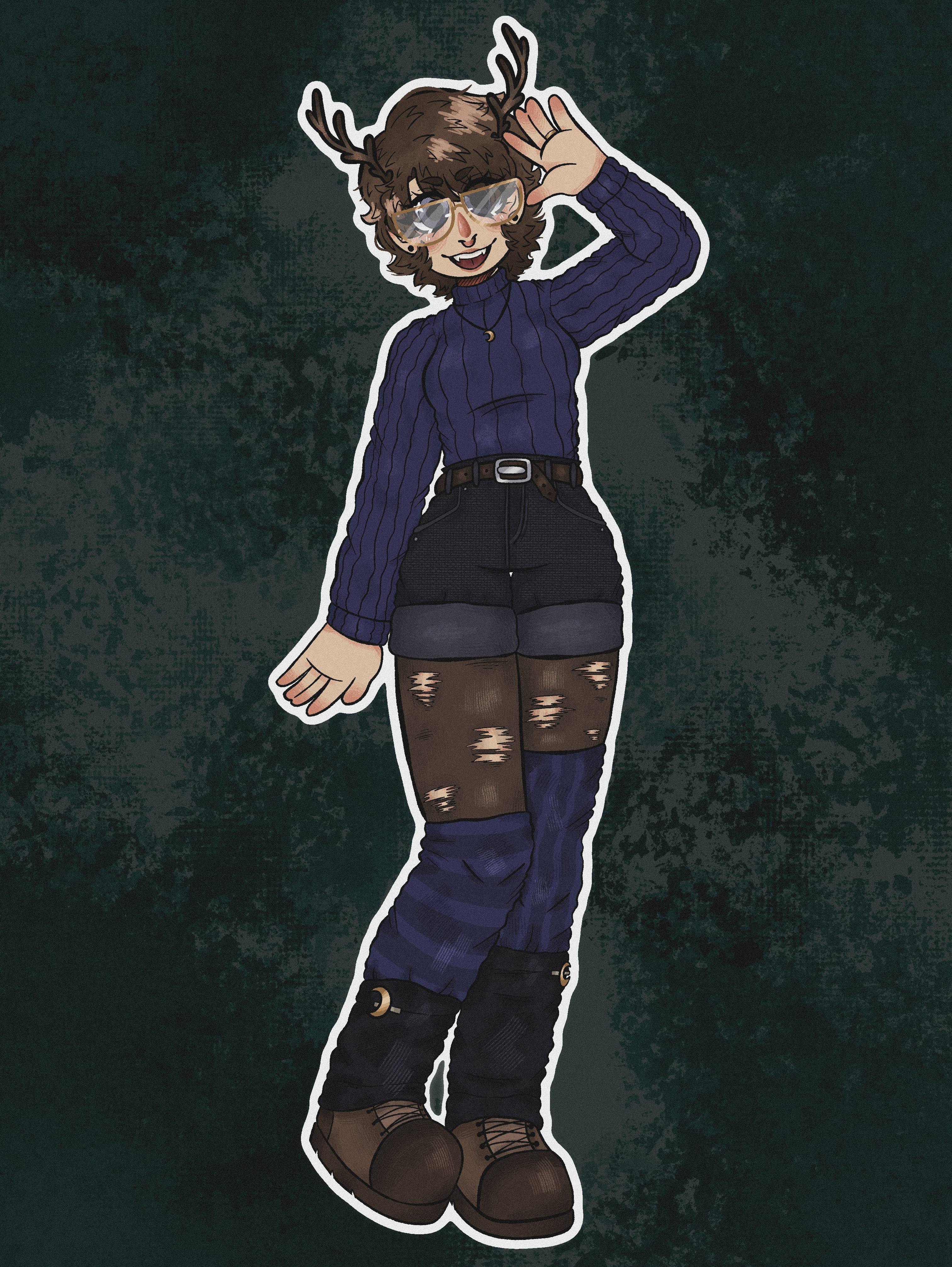 Jackal (persona) character design character design graphic design procreate standee