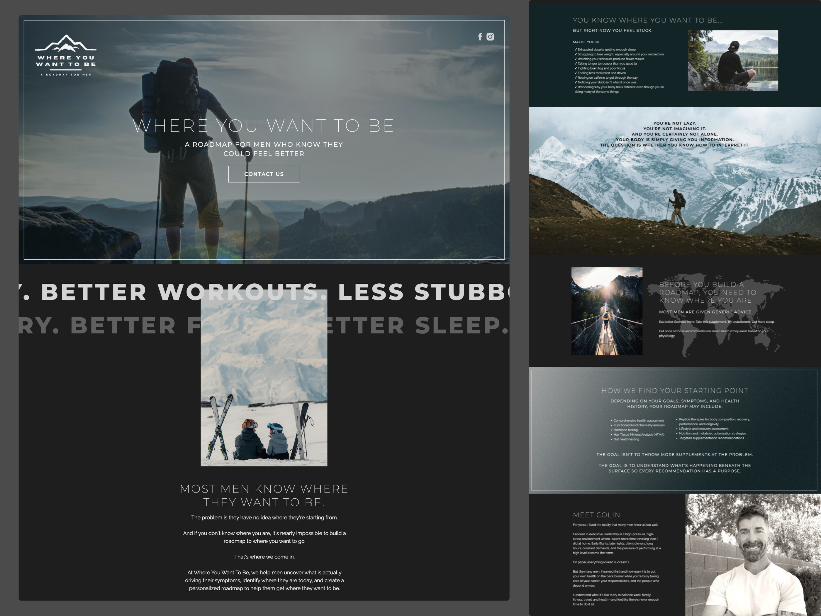 Full Showit Design | Where You Want To Be branding design showit web design web develop