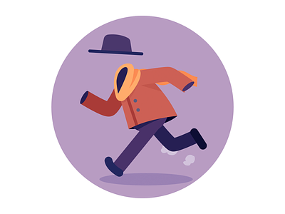 Nothing to See Here animation cartoon color doodz illustration invisible invisibleman pun trenchcoat vector