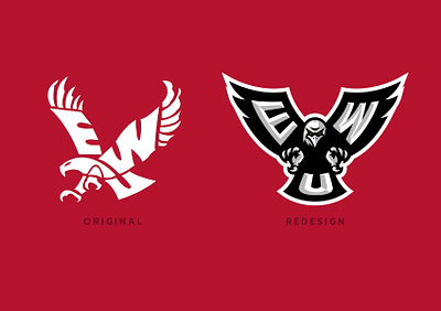 Logo Redesign | Eastern Washington University brand identity branding design graphic design illustration logo logo redesign redesign spokane vector