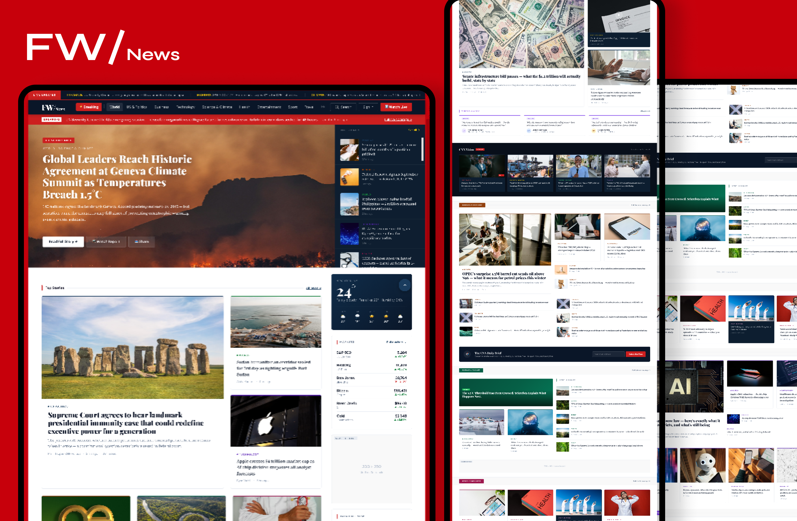 FW/ News Website articles blogs dailyui design figma graphic design latest news news news website podcasts ui ux website