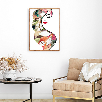 The Lady Blooms 4 art artwork beauty design fashion flowers illustration painting