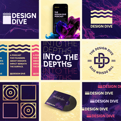 Design Dive Podcast Branding branding design graphic design logo typography ui