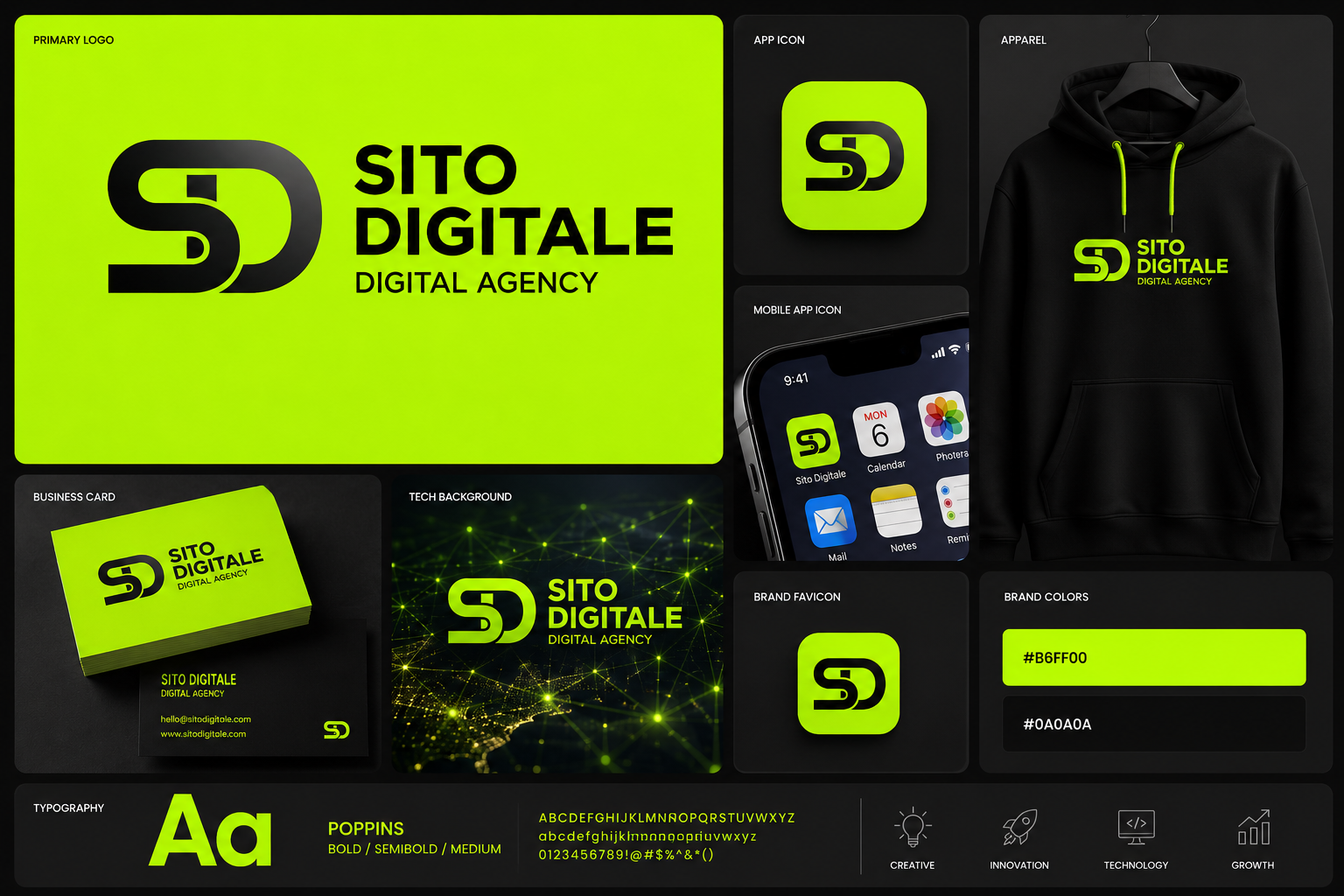 Sito Digitale – Brand Identity Design & Visual Branding Contest adobe illustrator brand identity logo design brand strategy branding digital agency graphic design logo presentation technology visual identity