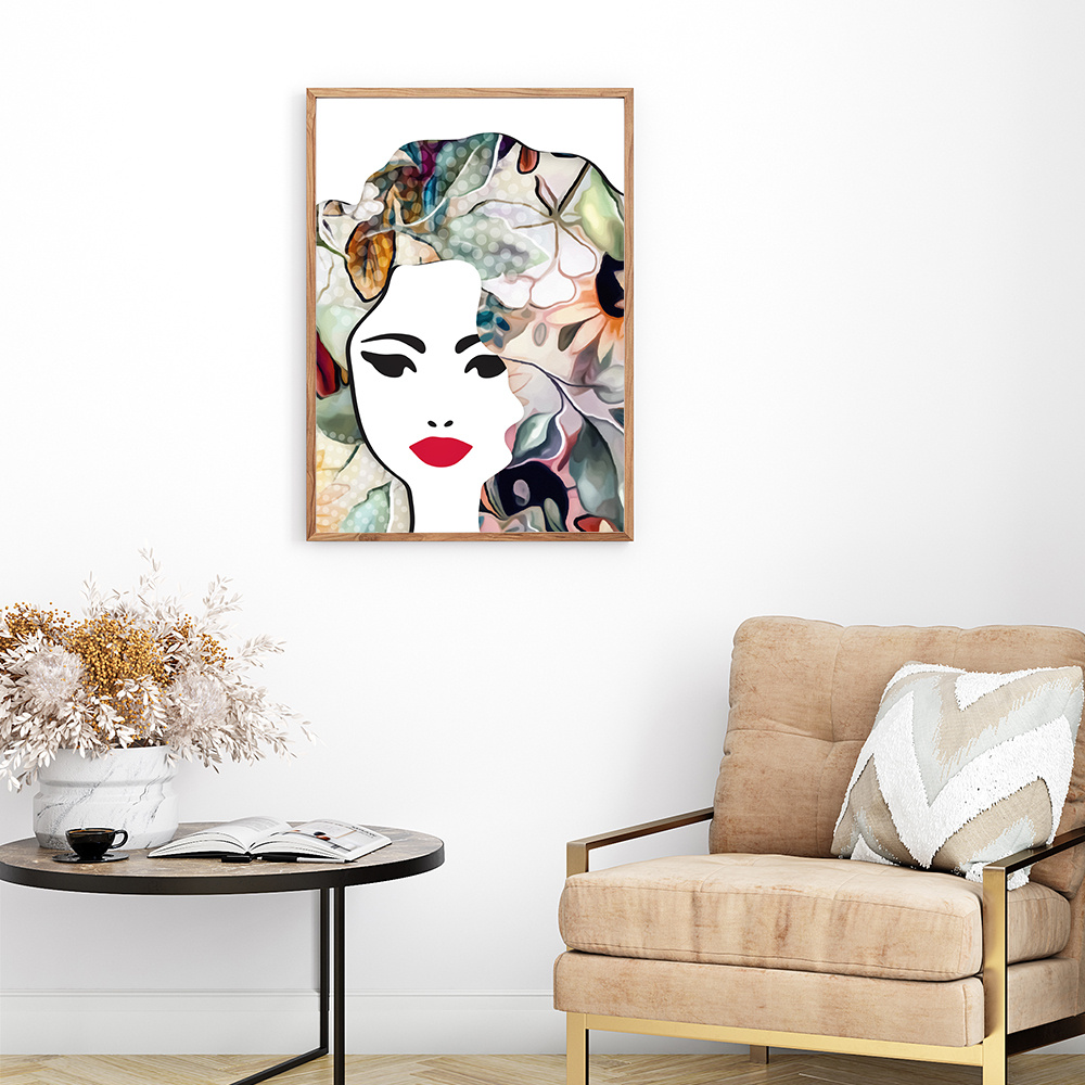 The Lady Blooms 8 art artwork beauty design fashion flowers illustration painting