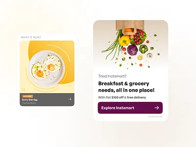 Swiggy UI Cards ui cards