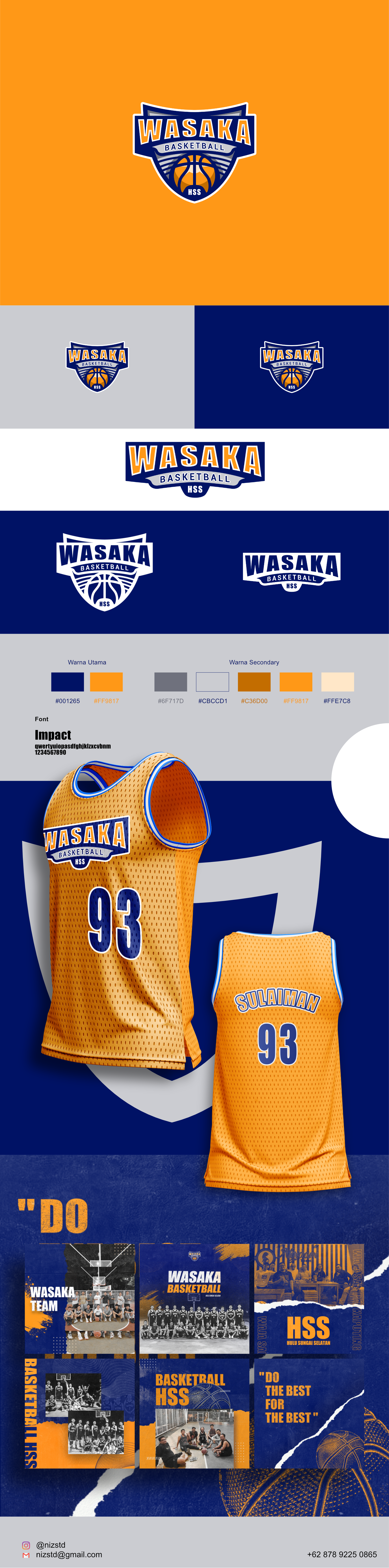 Wasaka Basketball HSS Logo Design branding design graphic design icon logo vector vektor