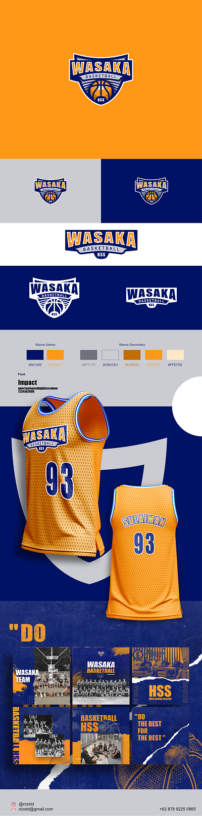 Wasaka Basketball HSS Logo Design branding design graphic design icon logo vector vektor