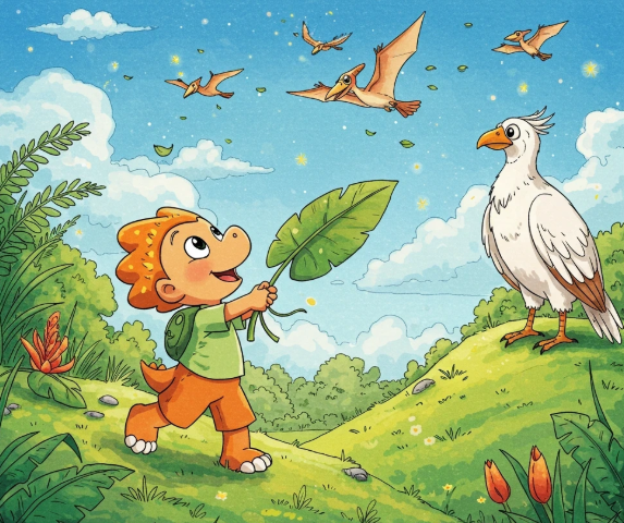 Prehistoric Greetings - Children's Book Illustration book publishing cartoon character character design children art children book illustrator childrens book design childrens book illustration creative studio cute illustration digital painting editorial illustration graphic novel illustration agency kidlitart picture book storybook art vector art whimsical illustration