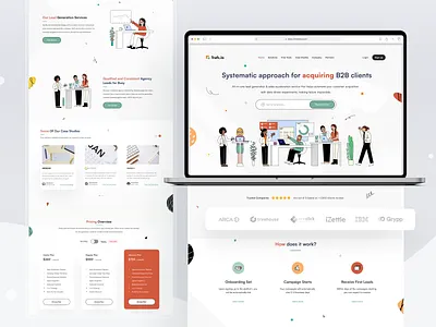 Trafc.io Landing page app card celan clean design ios ui website