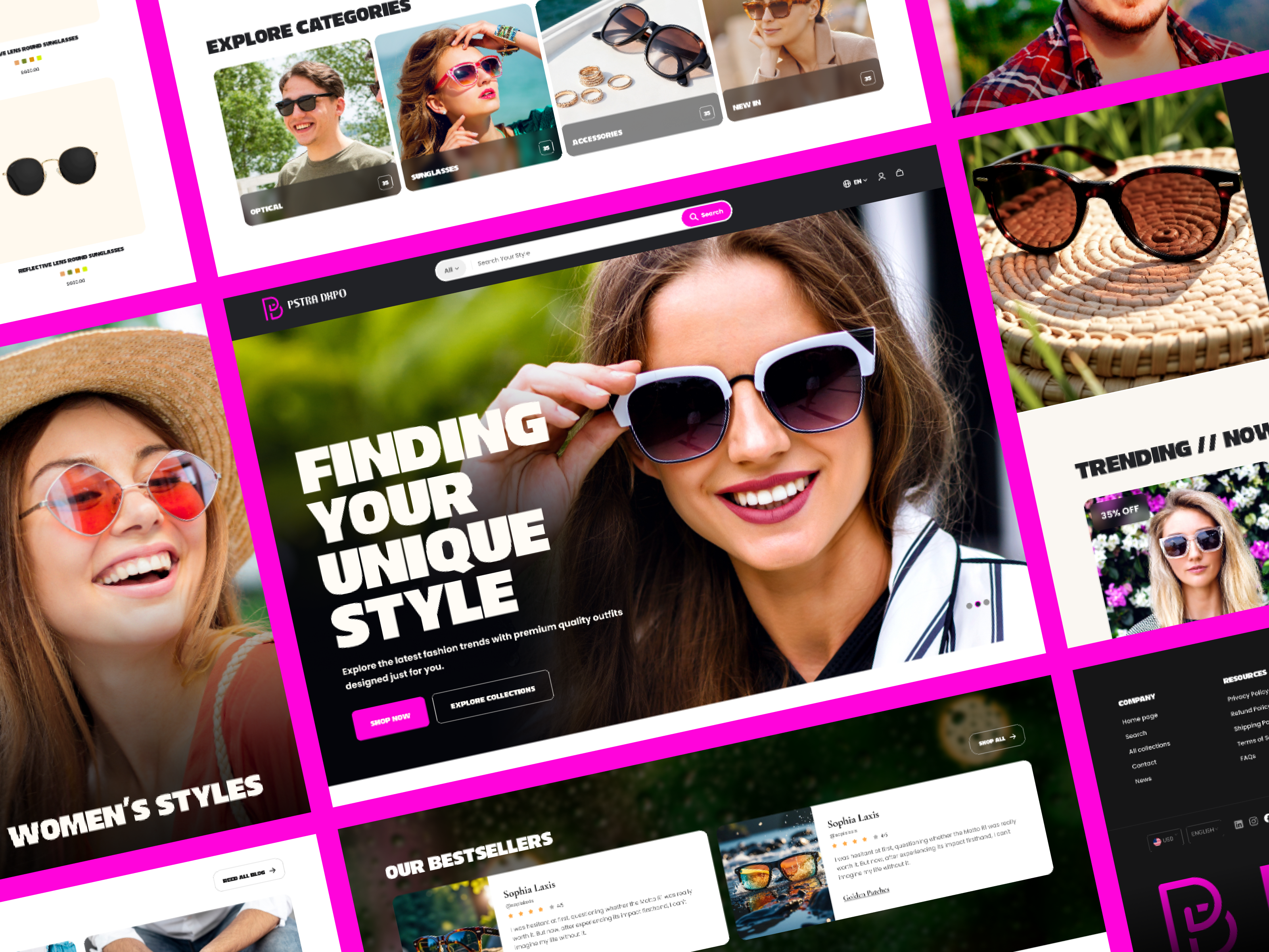 Sunglasses ecommerce website landing page. ecommerce website ecommerce website landing page product design product design agency startup services sunglasses website sunglasses website landing page website website design website landing page