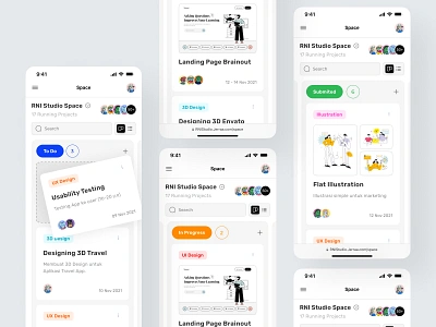 Responsive - Jerraa : Task Management Dashboard admin agile app board dashboard design flow jira kanban management mobile project responsive saas scrum space task todo ui ux