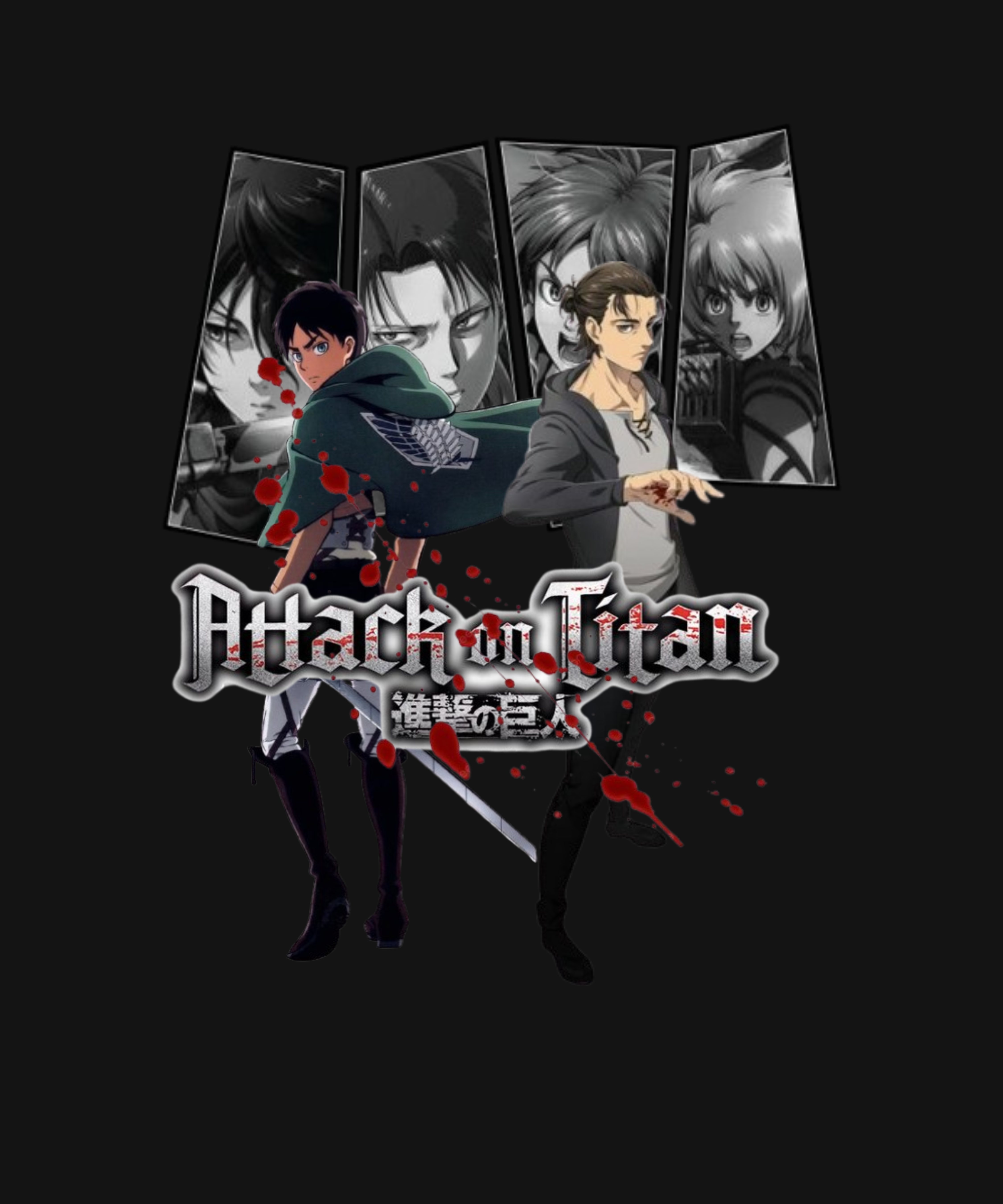 Attack on Titan 3d animation anime attack attack on titan branding cartoon colorful design cute graphics design graphic design illustration logo motion graphics typography vector