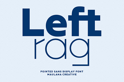 Leftrag Sans Serif Display Font branding design font fonts graphic design logo nostalgic