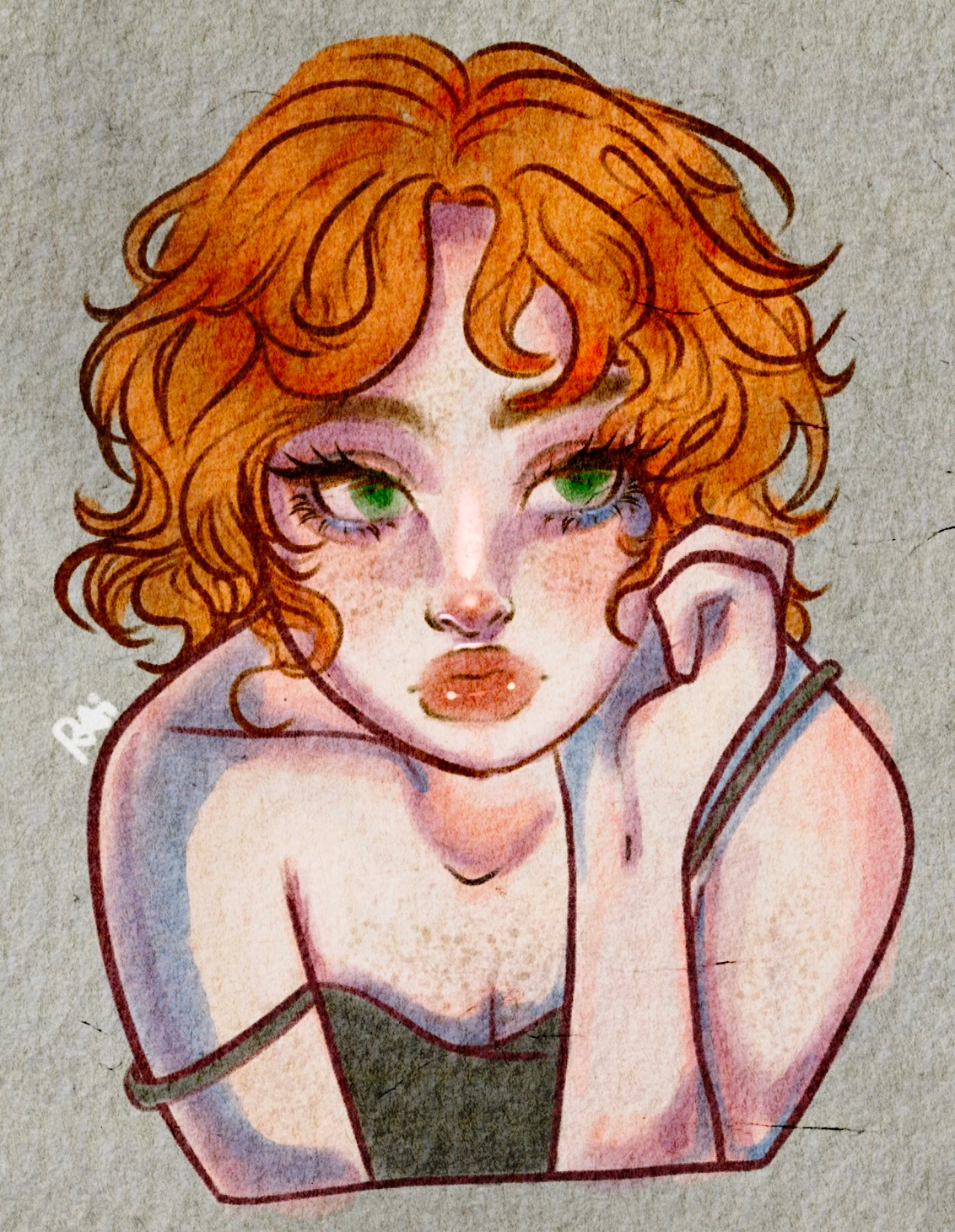 Portrait drawings in varying art styles