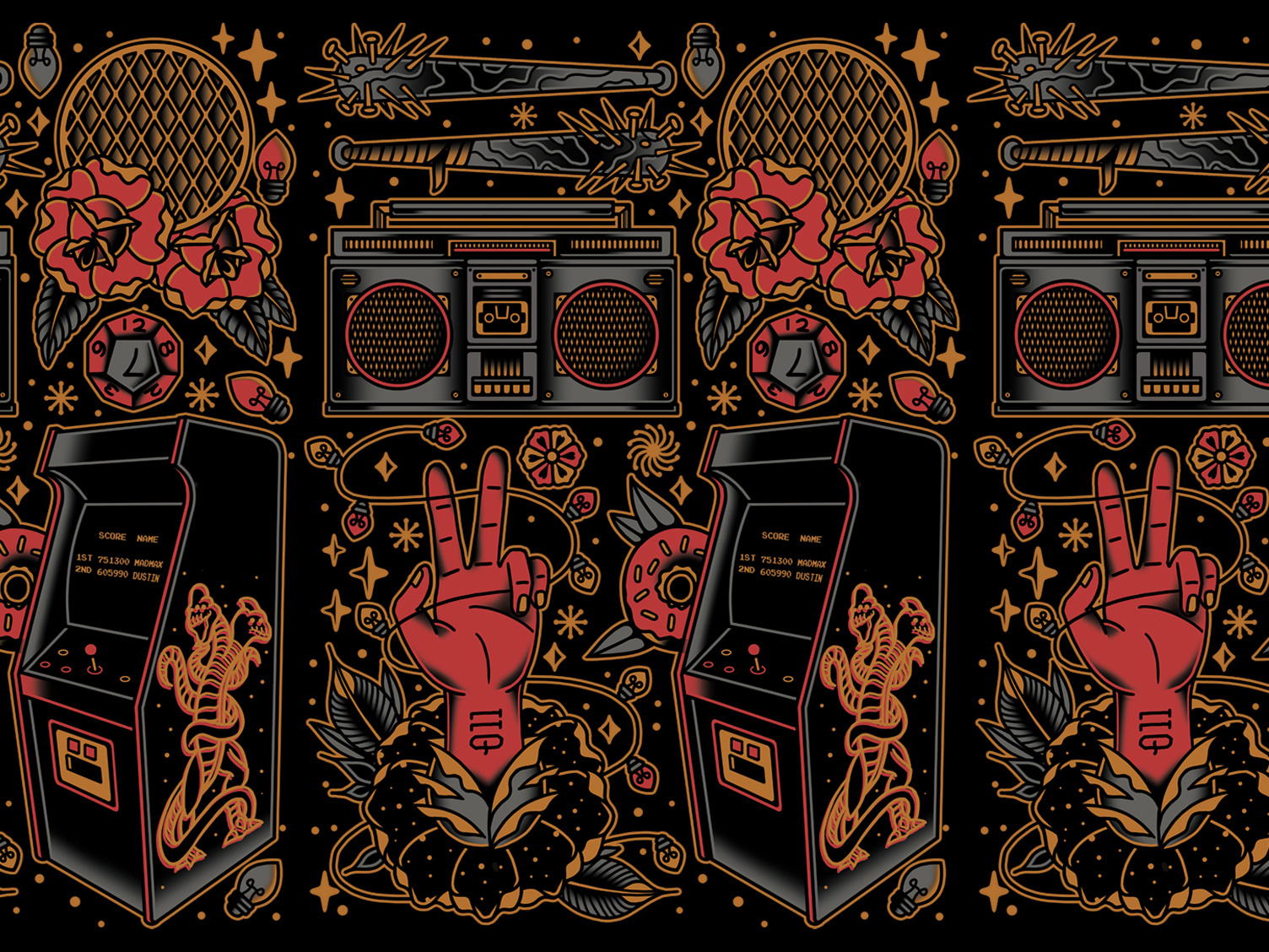 STRANGER THINGS 90s animation art artwork branding design drawing graphic graphic design graphicdesgn illustration logo motion graphics retro stranger things traditional ui vintage