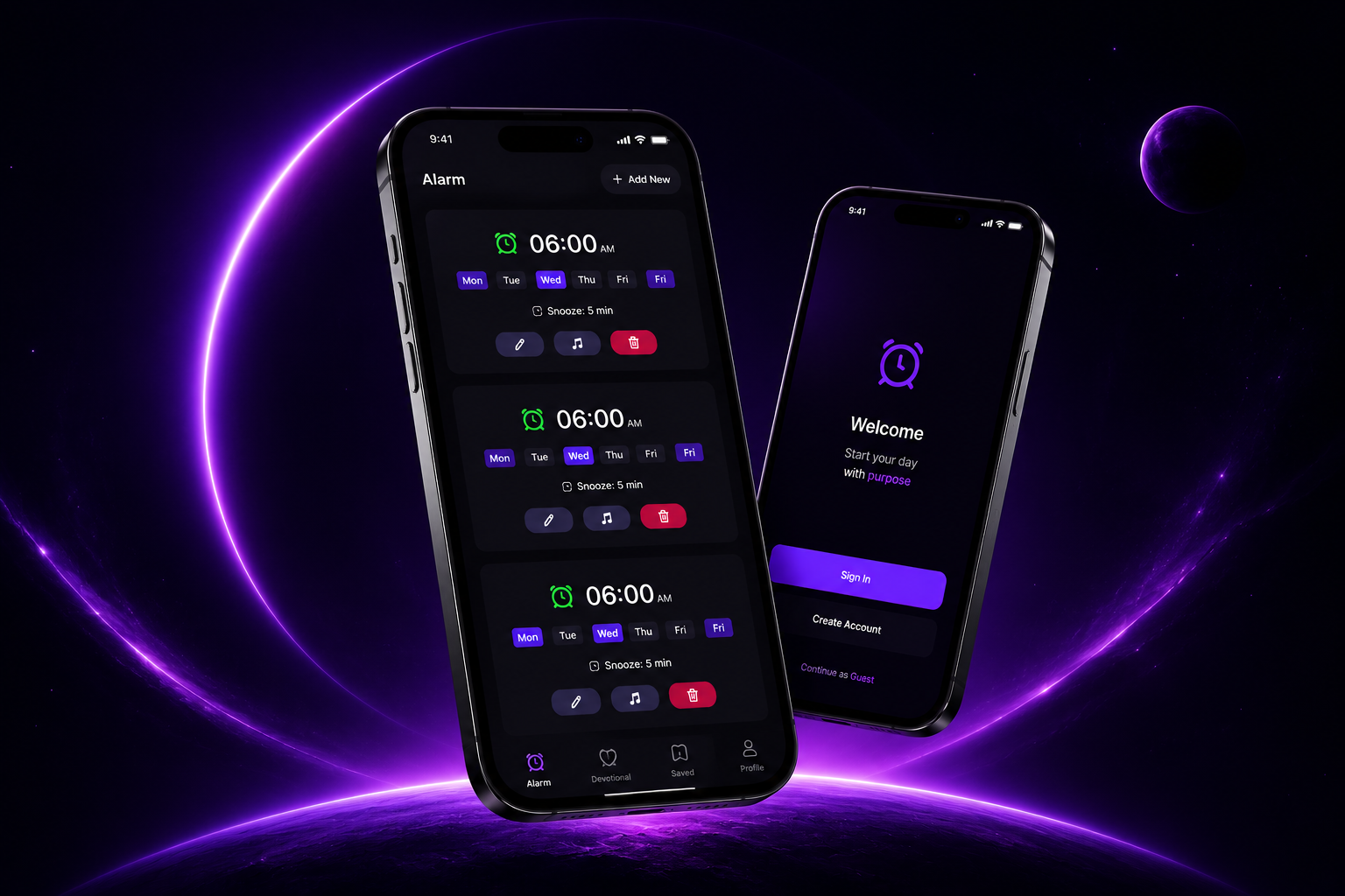 Arise — Daily Devotional Alarm App UI/UX Case Study dashboard design design design system figma design information architecture landing page mobile app design mobile ui modern interface product design prototyping saas design ui ui design usability testing user experience user interface user research visual design