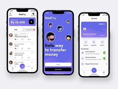 NodPay Finance - Mobile App Design brandin branding dahsboard design finance financedesign illustration logo mobile app mobile app design mobiledesign mobilefinance ui ux