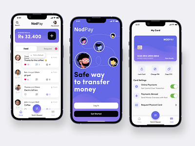 NodPay Finance - Mobile App Design brandin branding dahsboard design finance financedesign illustration logo mobile app mobile app design mobiledesign mobilefinance ui ux