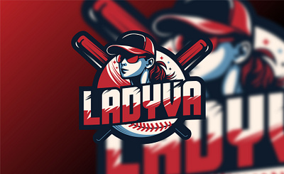 ''LADYVA'' baseball team logo 3d adobe animation app branding cool design esport gaming graphic design icon illustration illustrator logo motion graphics sports typography ui ux vector