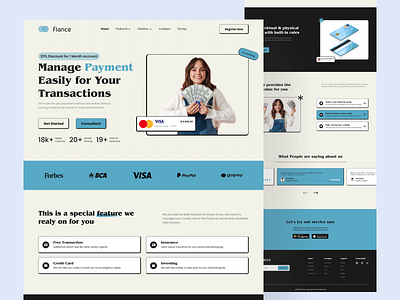 Digital Banking Landing Page design digital banking figma landing page ui website