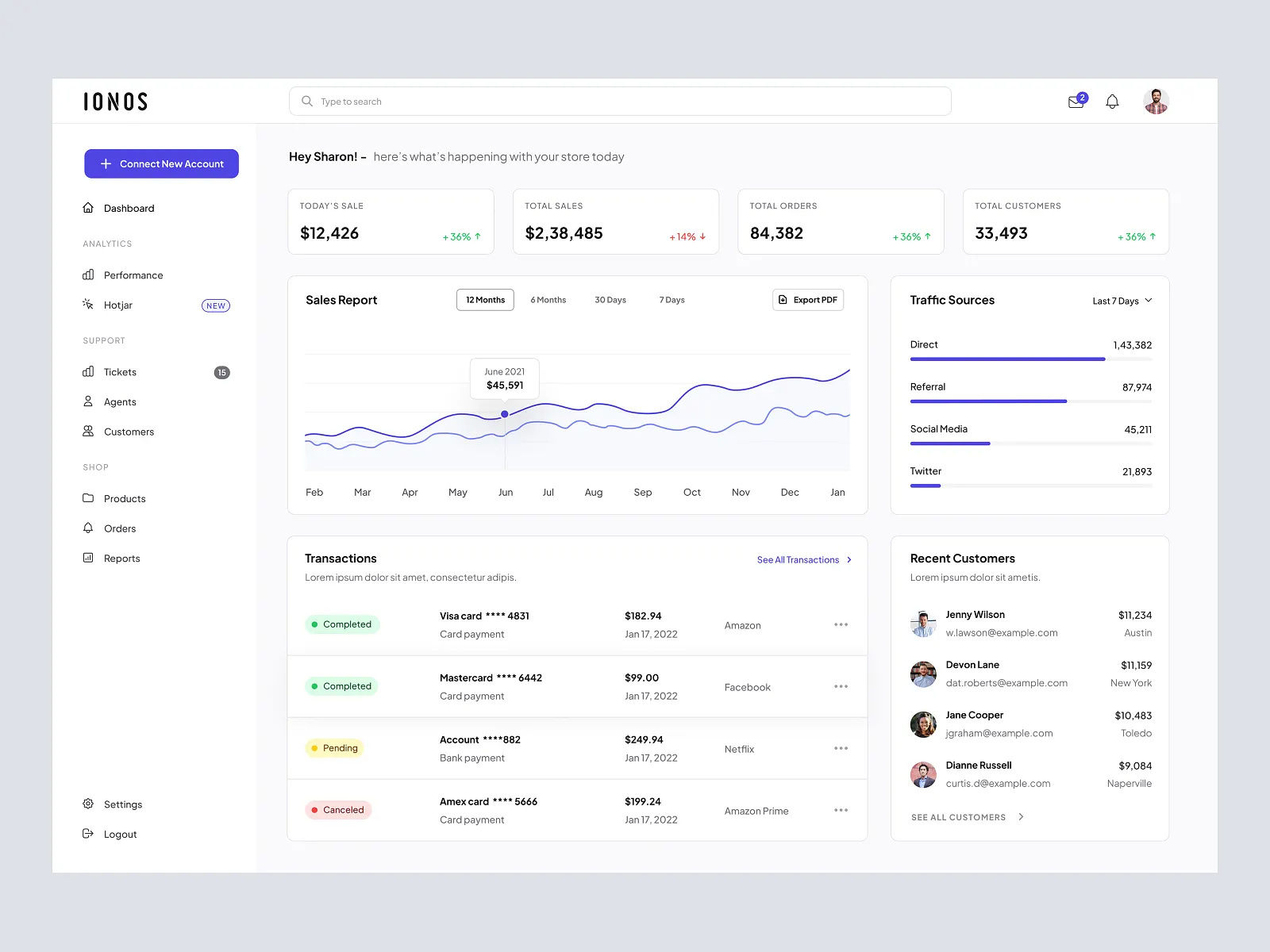 Example of Web App Design