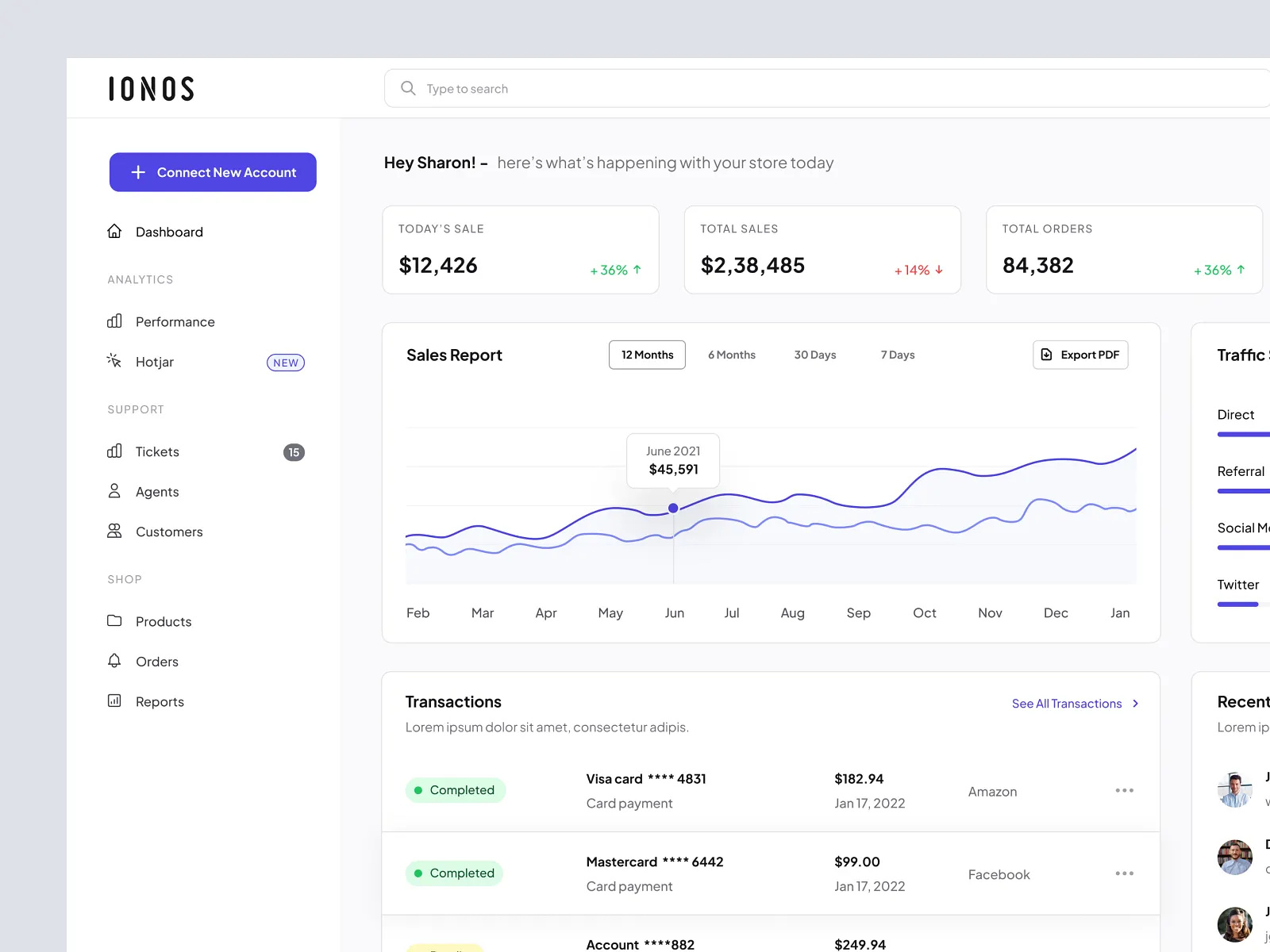 Example of Web App Design