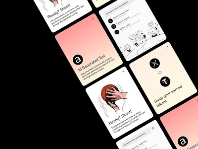 Random cards cards crypto illustration shoot ui