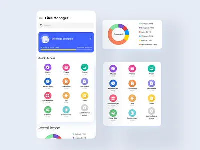 File Manager app branding control design graphic design illustration logo ui ux vector