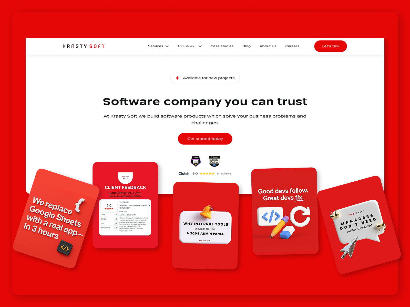 Krasty Soft — Software Development Agency agency b2b case study corporate digital fintech it krasty soft marketing redesign saas service software software development trends web design