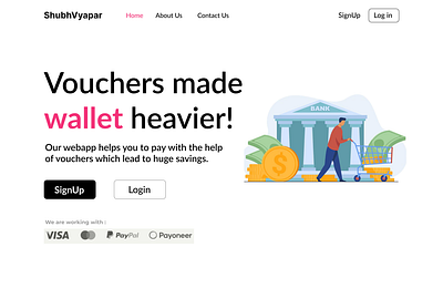 Payment Website Design - Hero Section branding design graphic design ui