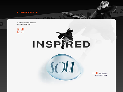 Inspired Soul - Online Ticketbox for Fashion show lovers animation event fashion graphic design landing page model show ticket ui uiux website