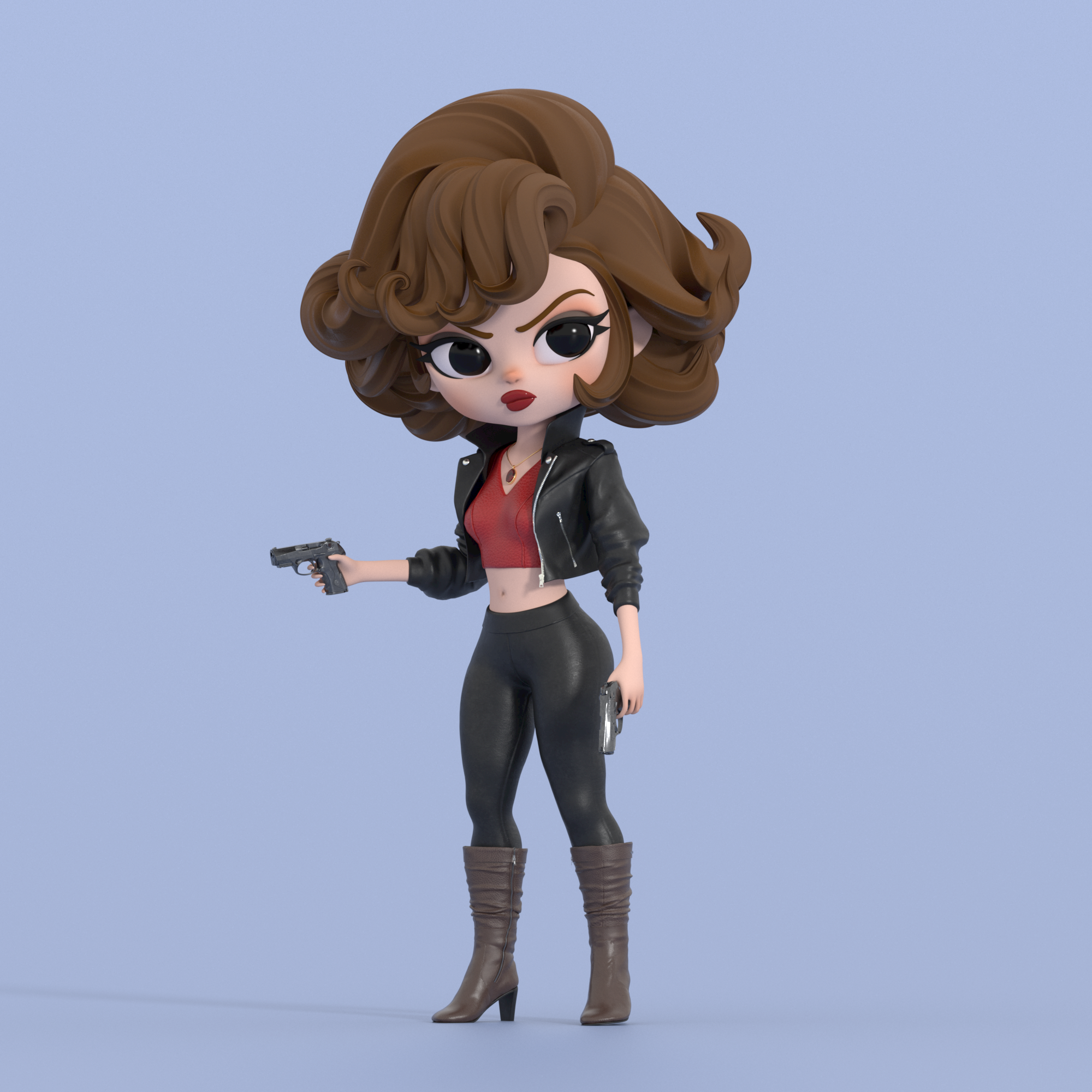 Stylized 3D Action Girl Character 3d 3d character 3d illustration 3d modeling 3d render action girl agent character cartoon character character art character design cinema 4d cute character digital art female character game character stylized 3d stylized character zbrush