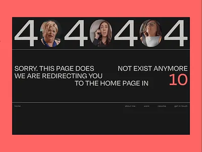 404 - Page Not Found 404 404 error clean design error error page interaction landing page minimal page not found portfolio tm22b trend ui uiux user experience web web design web layout website