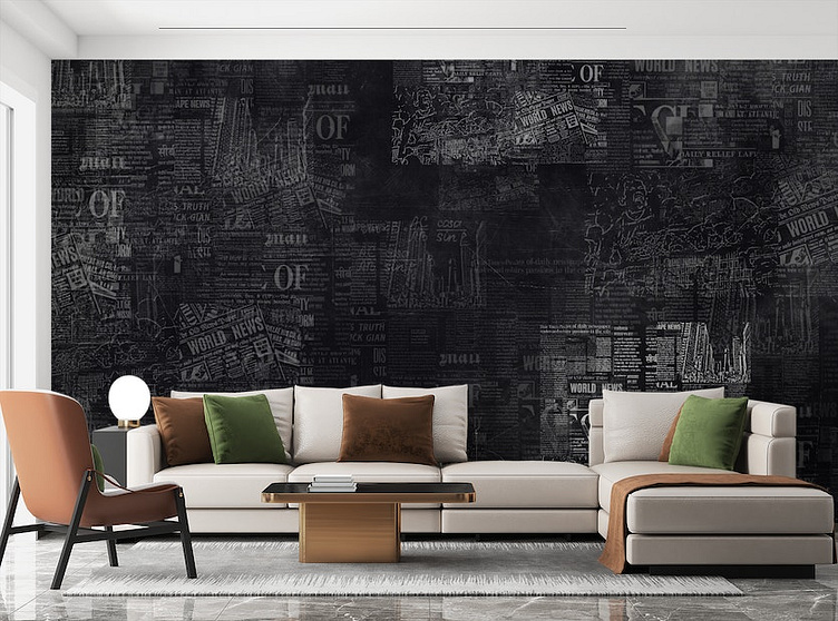 Black Mural Wallpaper in india by giffywalls india on Dribbble