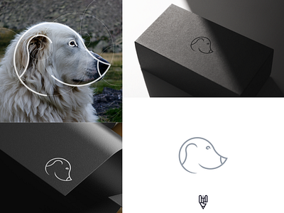 Dog Logo Design app branding design flat golde ratio graphic design grid logo icon illustration line art logo ui vector