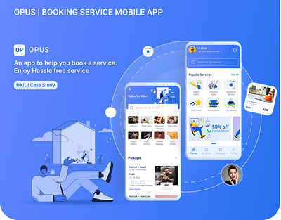 UX Case Study Booking Service App graphic design ui ux ux design