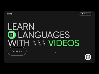 Memo App Website 3d app awwwards design education fun interface ios landing page minimal mockup presentation ui ux web