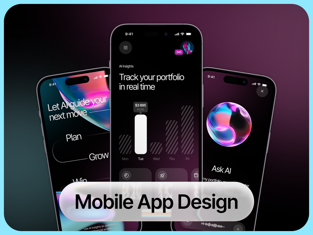Mobile App UX UI Design design fintech graphic design motion graphics product design ui ui design ux design
