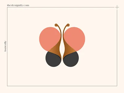 Butterfly Logo Design butterflies butterfly character clean creative design designer designs elegant flora floral icon illustration logo logo for sale mascot retro the designify vintage visual identity