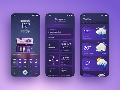 Weather App design ui weather app