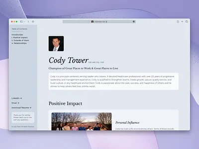 Cody Tower Website