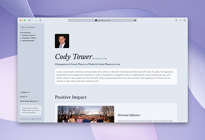 Cody Tower Website