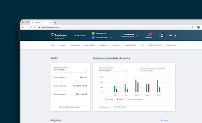 Bradesco - BGS/ Estorno de boleto banco bank brownser design desktop product ui ux