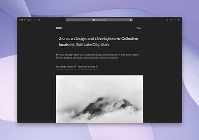 Zion Design Website