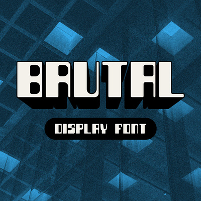 Brutal - Display font adobe branding brutal custom font display fonts font fonts graphic design