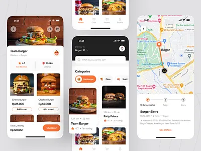 Food Delivery App clean clean design food app food delivery food delivery app mobile app ui designer uidesign uiux